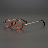 Leif Retro Round Acetate Glasses Frame Round Frames Southood Red